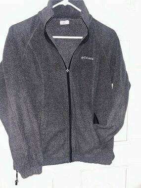 Columbia Men's Charcoal Gray Full-Zip Fleece Jacket